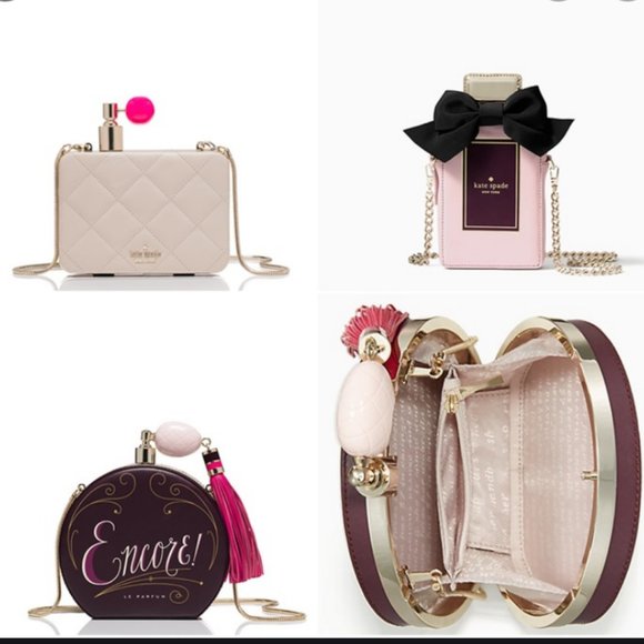 kate spade on pointe pink perfume bottle crossbody bag purse nwot - Picture 11 of 11